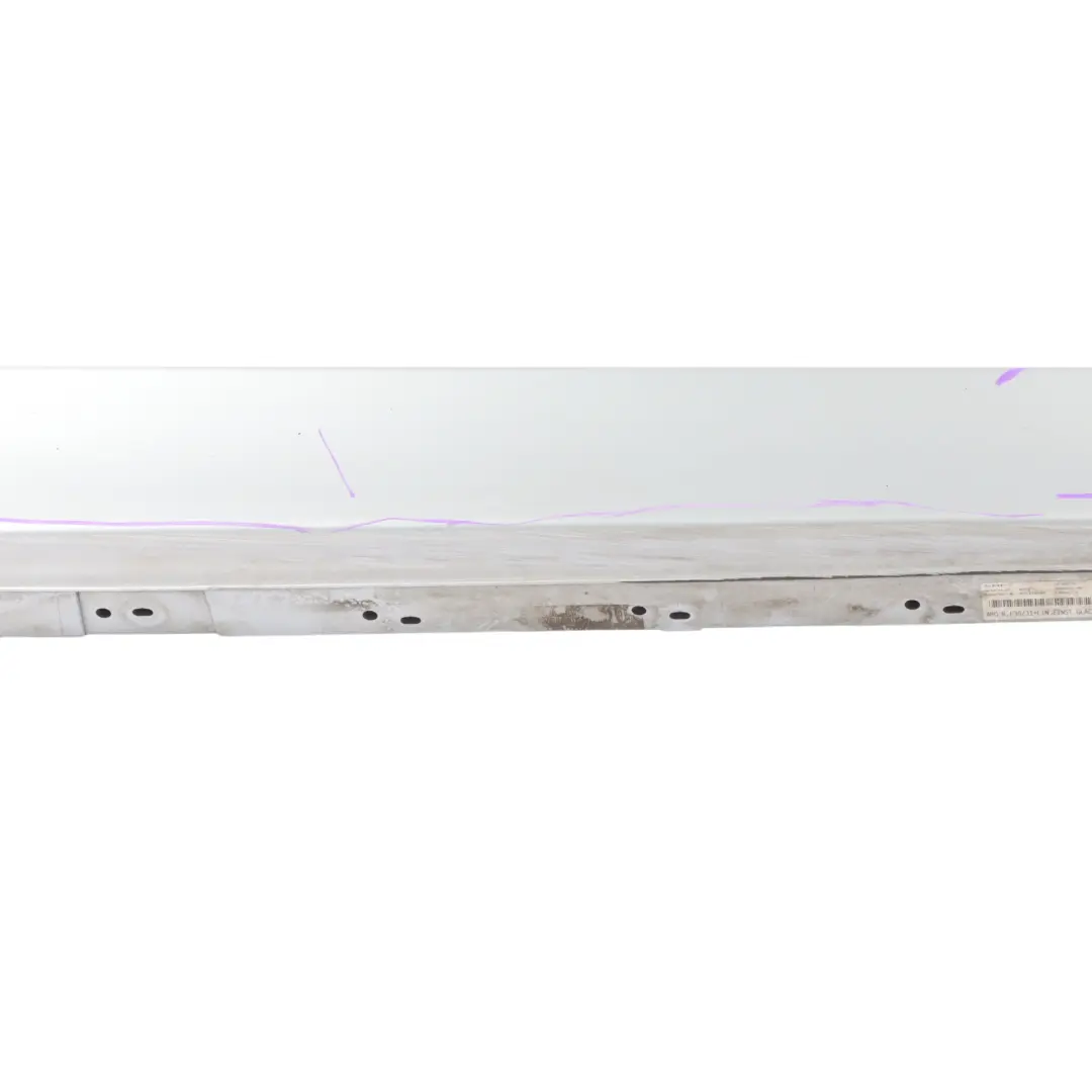 Side Skirt BMW F30 F31 Sill Strip Cover Right O/S Glacier Silver Metallic - A83 to  with Part number 7312752  Side Skirt BMW F30 F31 Sill Strip Cover Right O/S Glacier Silver Metallic - A83 - SKU 7312752-GSB - Part number 7312752