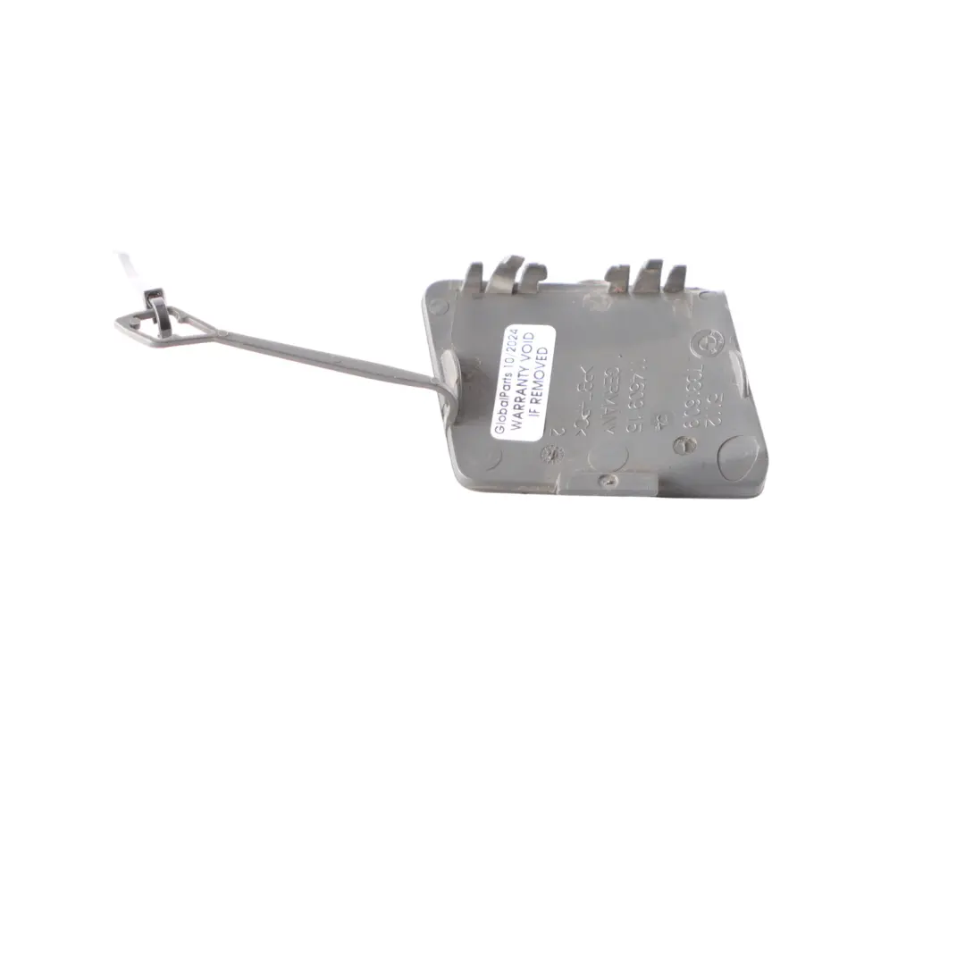 Gancio Traino Paraurti Posteriore Copertura Grigio A90 per BMW F10 con numero di parte 7331609 BMW F10 Gancio Traino Paraurti Posteriore Copertura Grigio A90 - SKU 7331609-SOP - Numero di parte 7331609