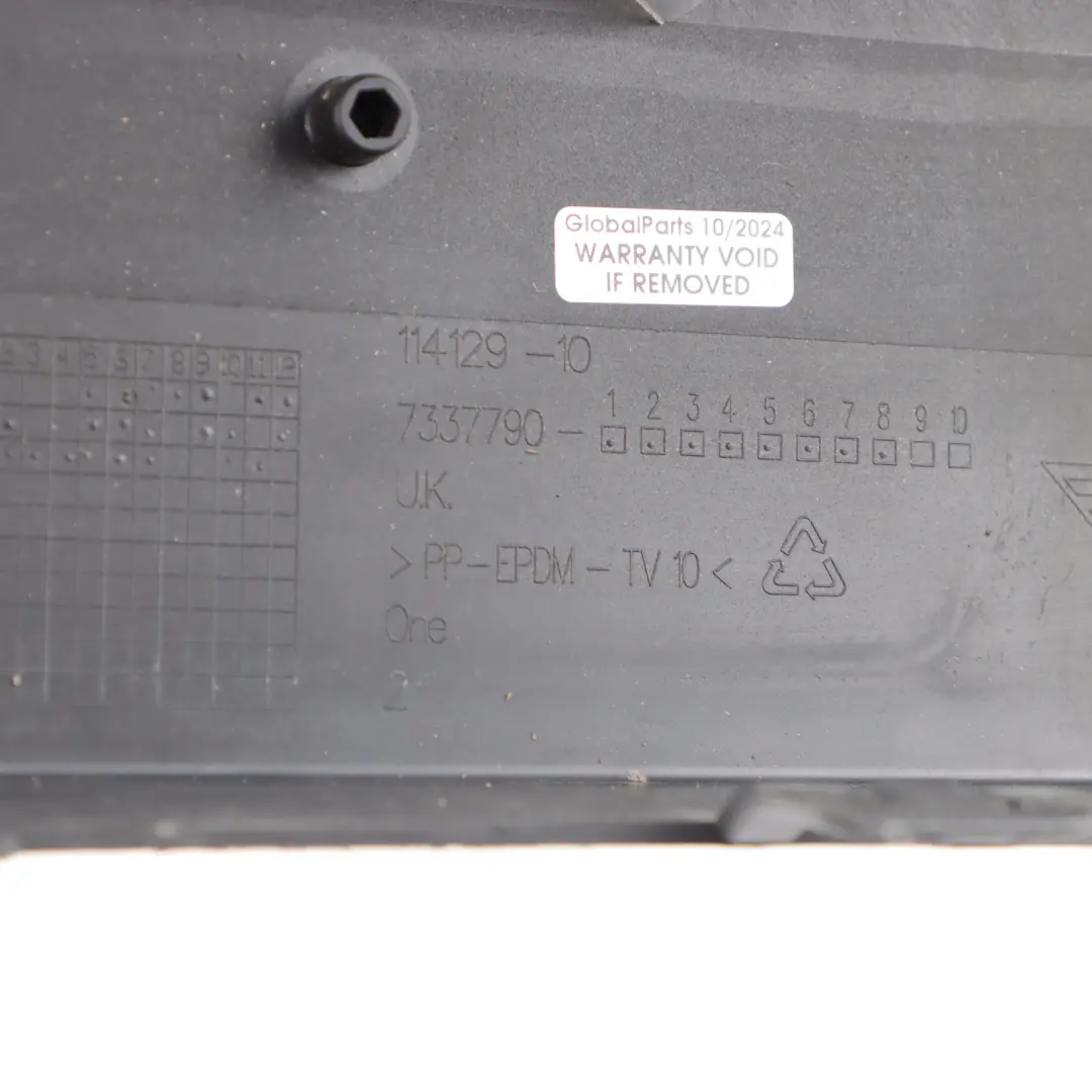 Front Bumper Cover Centre Trim Panel Primed to Mini F55 F56 F57 with Part number 7337790 Mini F55 F56 F57 Front Bumper Cover Centre Trim Panel Primed - SKU 7337790-1 - Part number 7337790