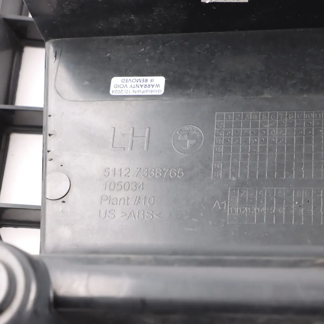 BMW X4 F26 Soporte Parachoques Trasero Soporte Guía Izquierda - SKU 7338765 - Número de pieza 7338765