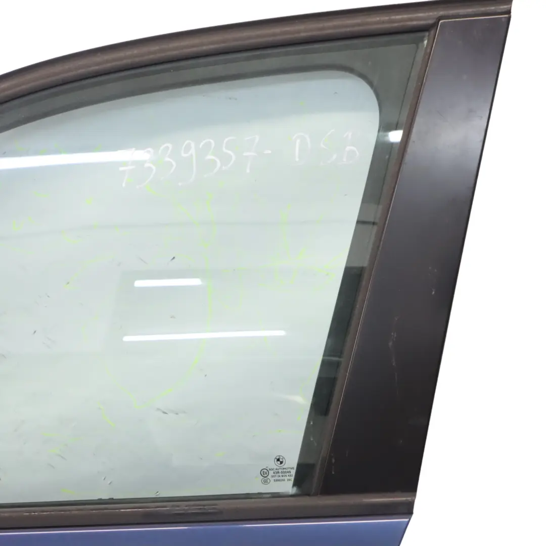 Door Front Left N/S Tiefseeblau Deep Sea Blue Metallic - A76 to BMW X1 E84 with Part number 7339357 BMW X1 E84 Door Front Left N/S Tiefseeblau Deep Sea Blue Metallic - A76 - SKU 7339357-DSB - Part number 7339357