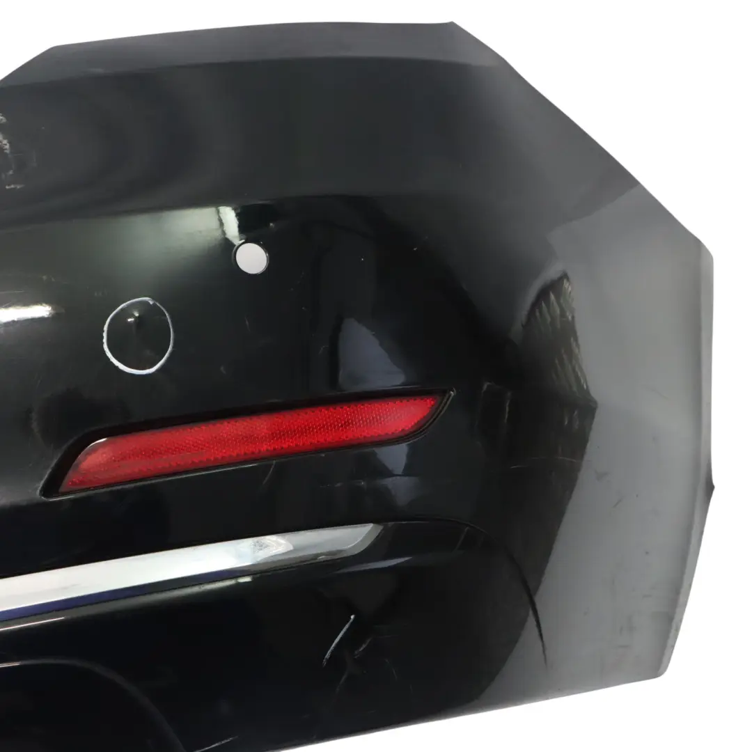 BMW F32 F33 Rear Bumper Trim Panel PDC Black Sapphire Metallic - 475 - SKU 7363306-BS - Part number 7363306