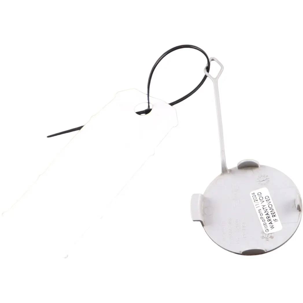 Bumper Towing Eye Hook Cover Rear Left N/S White Silver Metallic - A62 to Mini F55 with Part number 7380025 Mini F55 Bumper Towing Eye Hook Cover Rear Left N/S White Silver Metallic - A62 - SKU 7380025-WS - Part number 7380025