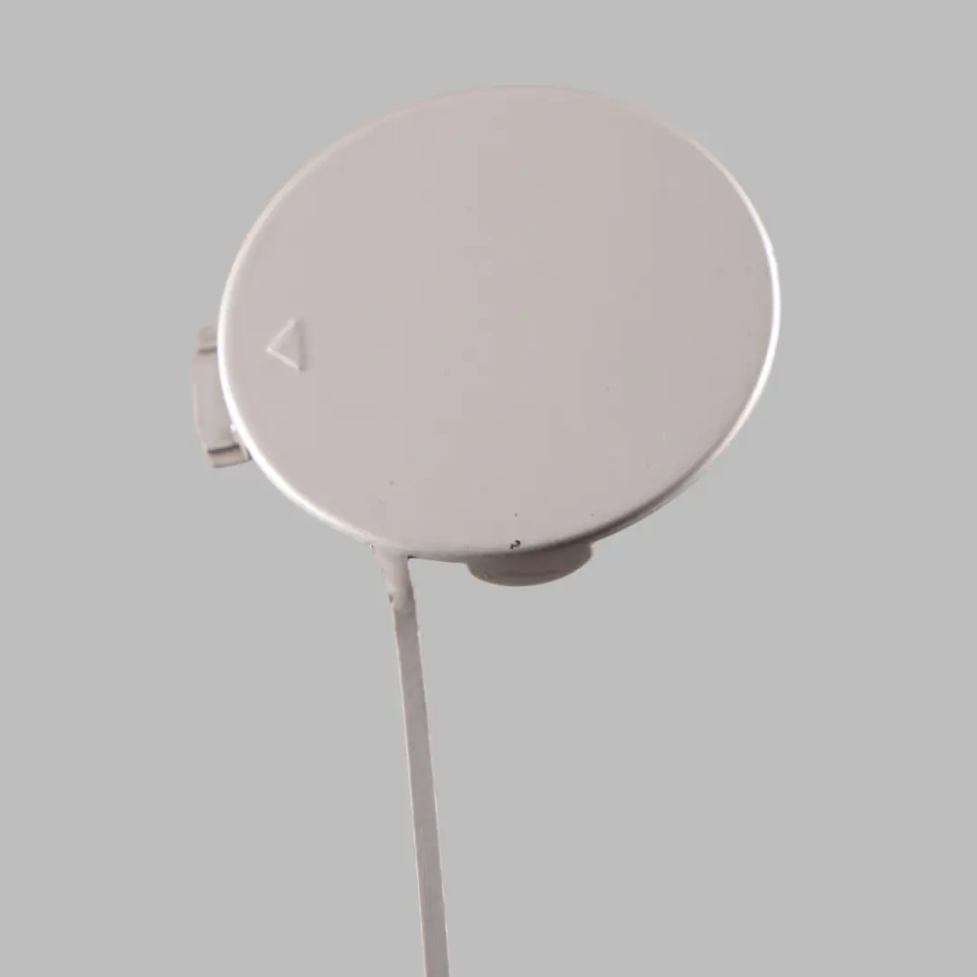 Bumper Towing Eye Hook Cover Rear Left N/S White Silver Metallic - A62 to Mini F55 with Part number 7380025 Mini F55 Bumper Towing Eye Hook Cover Rear Left N/S White Silver Metallic - A62 - SKU 7380025-WS - Part number 7380025