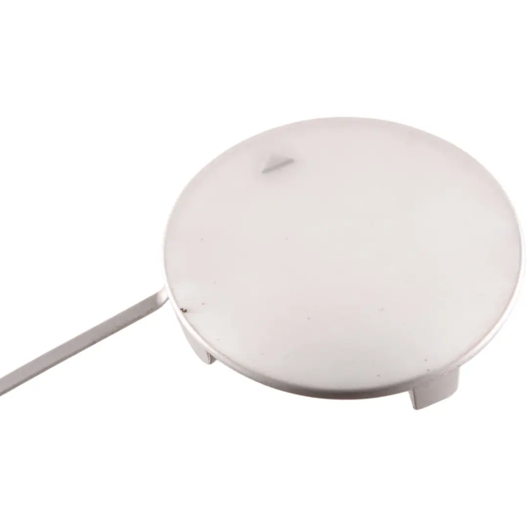 Bumper Towing Eye Hook Cover Rear Left N/S White Silver Metallic - A62 to Mini F55 with Part number 7380025 Mini F55 Bumper Towing Eye Hook Cover Rear Left N/S White Silver Metallic - A62 - SKU 7380025-WS - Part number 7380025