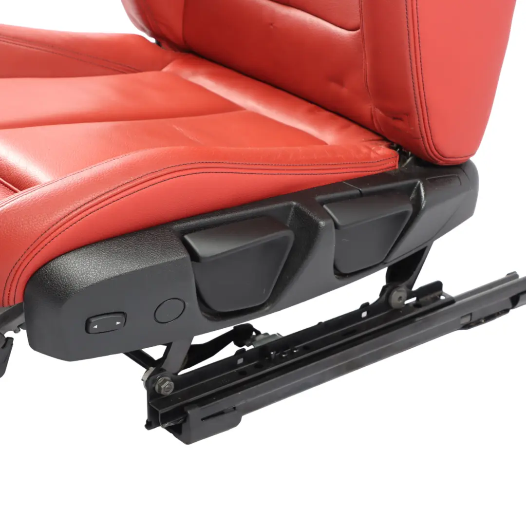 BMW F32 Front Seat Left N/S Sport Heated Leather Dakota Korall Rot Accent Black - SKU 7392471-3 - Part number 7392471