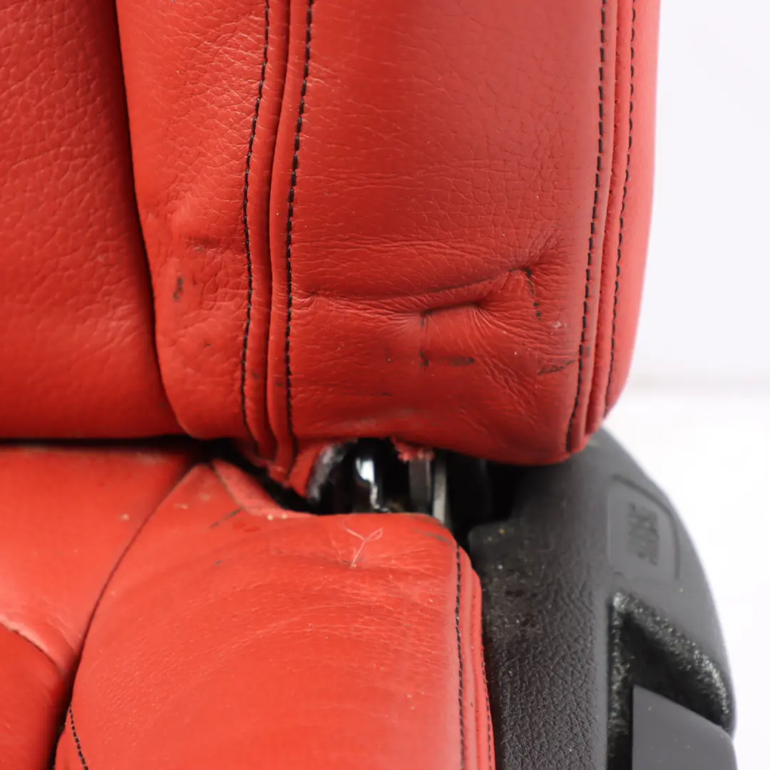 BMW F32 Front Seat Left N/S Sport Heated Leather Dakota Korall Rot Accent Black - SKU 7392471-3 - Part number 7392471