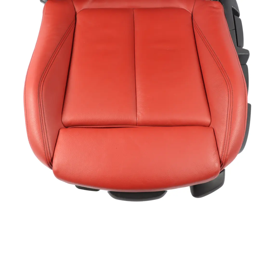 Front Seat Left N/S Sport Heated Leather Dakota Korall Rot Accent Black to BMW F32 with Part number 7392471 BMW F32 Front Seat Left N/S Sport Heated Leather Dakota Korall Rot Accent Black - SKU 7392471-3 - Part number 7392471