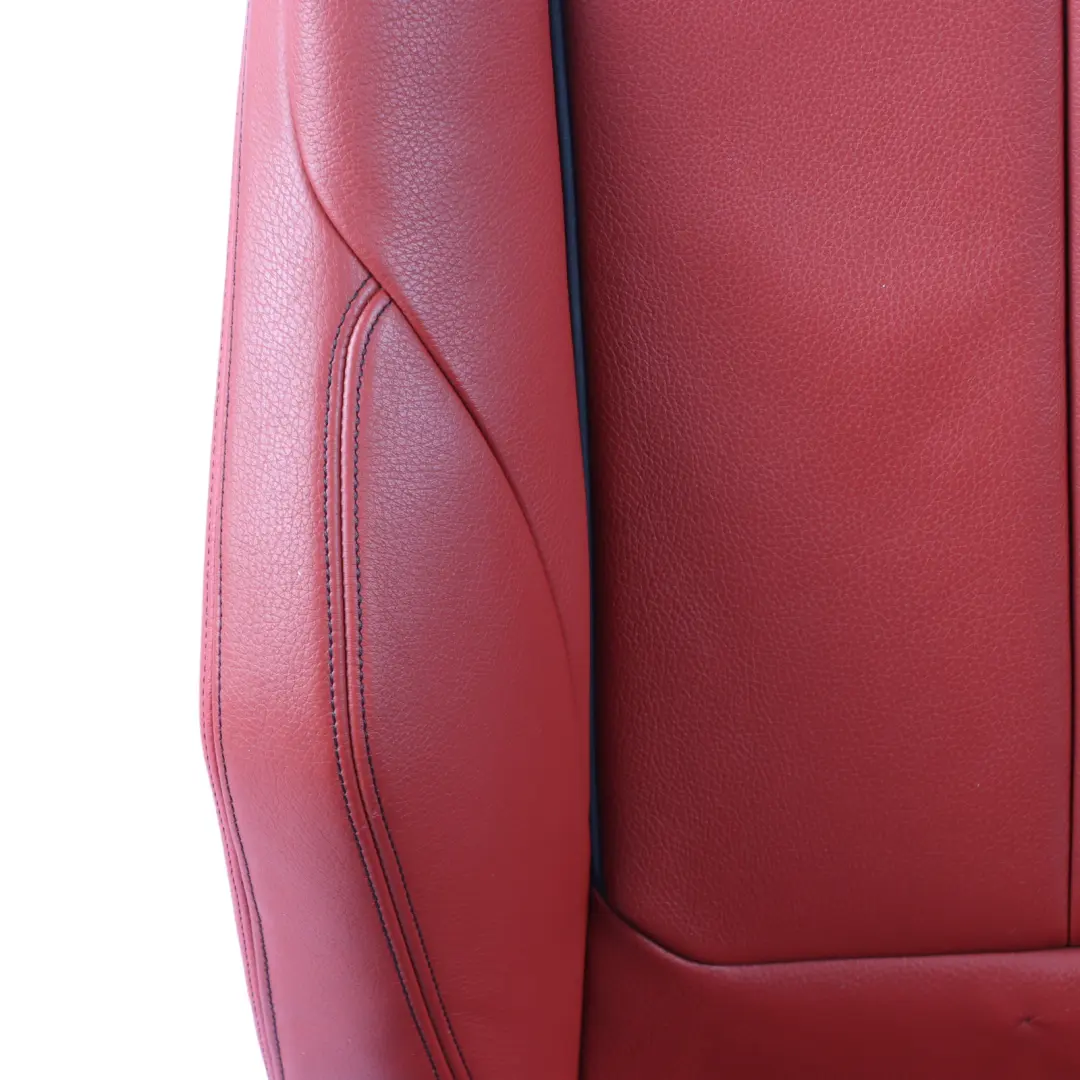 BMW F32 Front Seat Left N/S Sport Heated Leather Dakota Korall Rot Accent Black - SKU 7392471-3 - Part number 7392471