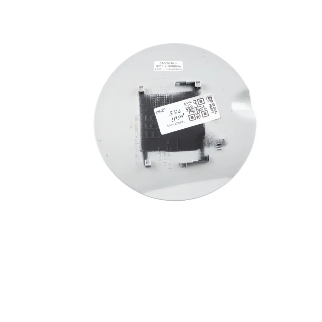 Tapa de llenado de combustible Blanco Metalizado A62 7325897 para MINI Cooper F55 con número de pieza 7410277 MINI Cooper F55 Tapa de llenado de combustible Blanco Metalizado A62 7325897 - SKU 7410277-WS - Número de pieza 7410277