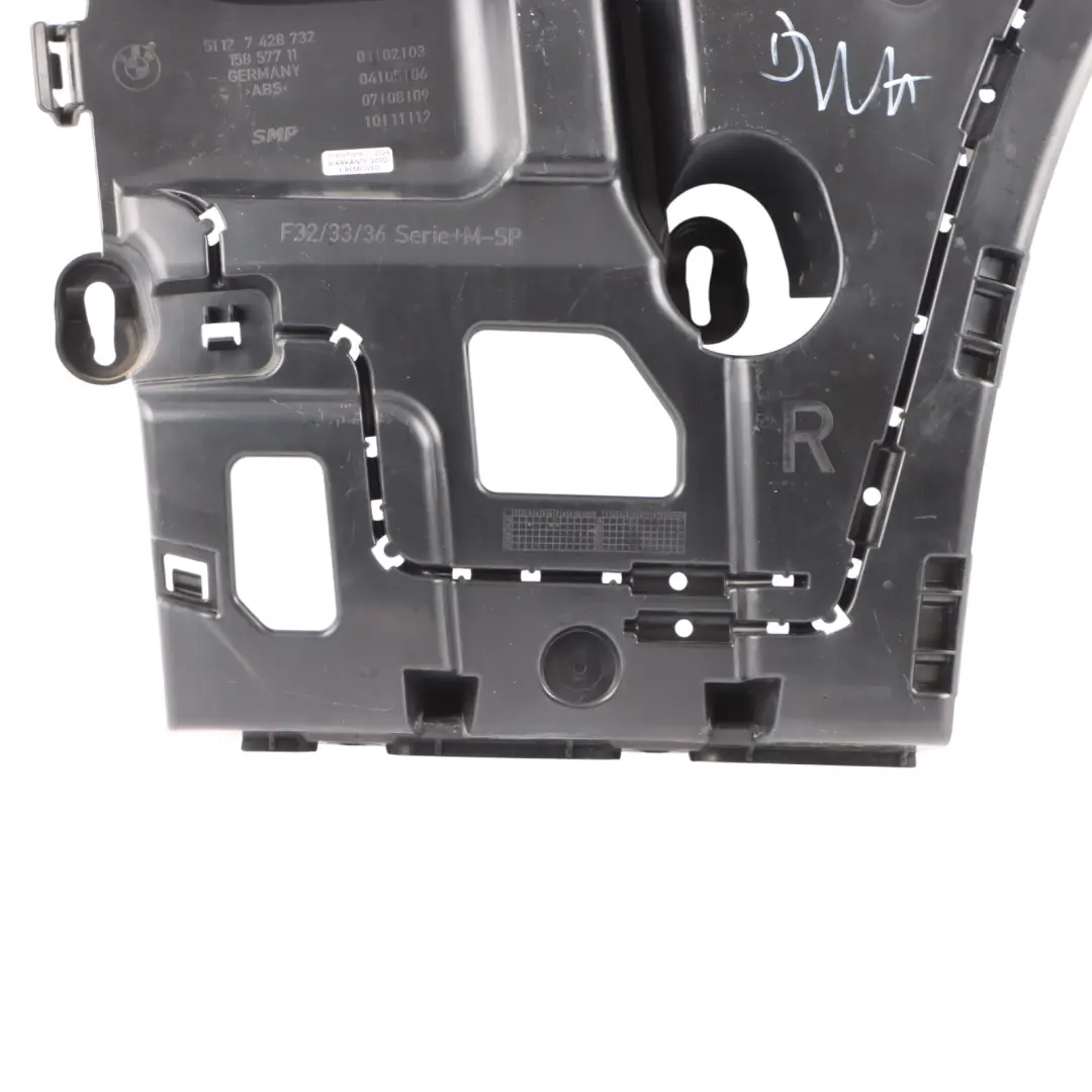 BMW F32 F33 F36 Gran Coupé Soporte Guía Parachoques Delantero Derecho - SKU 7428732 - Número de pieza 7428732
