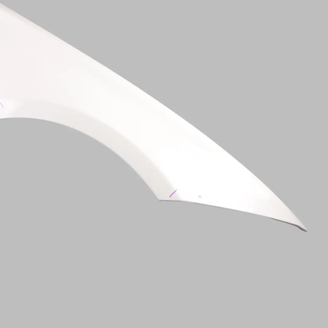 Front Wing Panel BMW F30 F31 Fender Right Side O/S Alpinweiss White - 300 to with Part number 7438440 Front Wing Panel BMW F30 F31 Fender Right Side O/S Alpinweiss White - 300 - SKU 7438440-AW1 - Part number 7438440