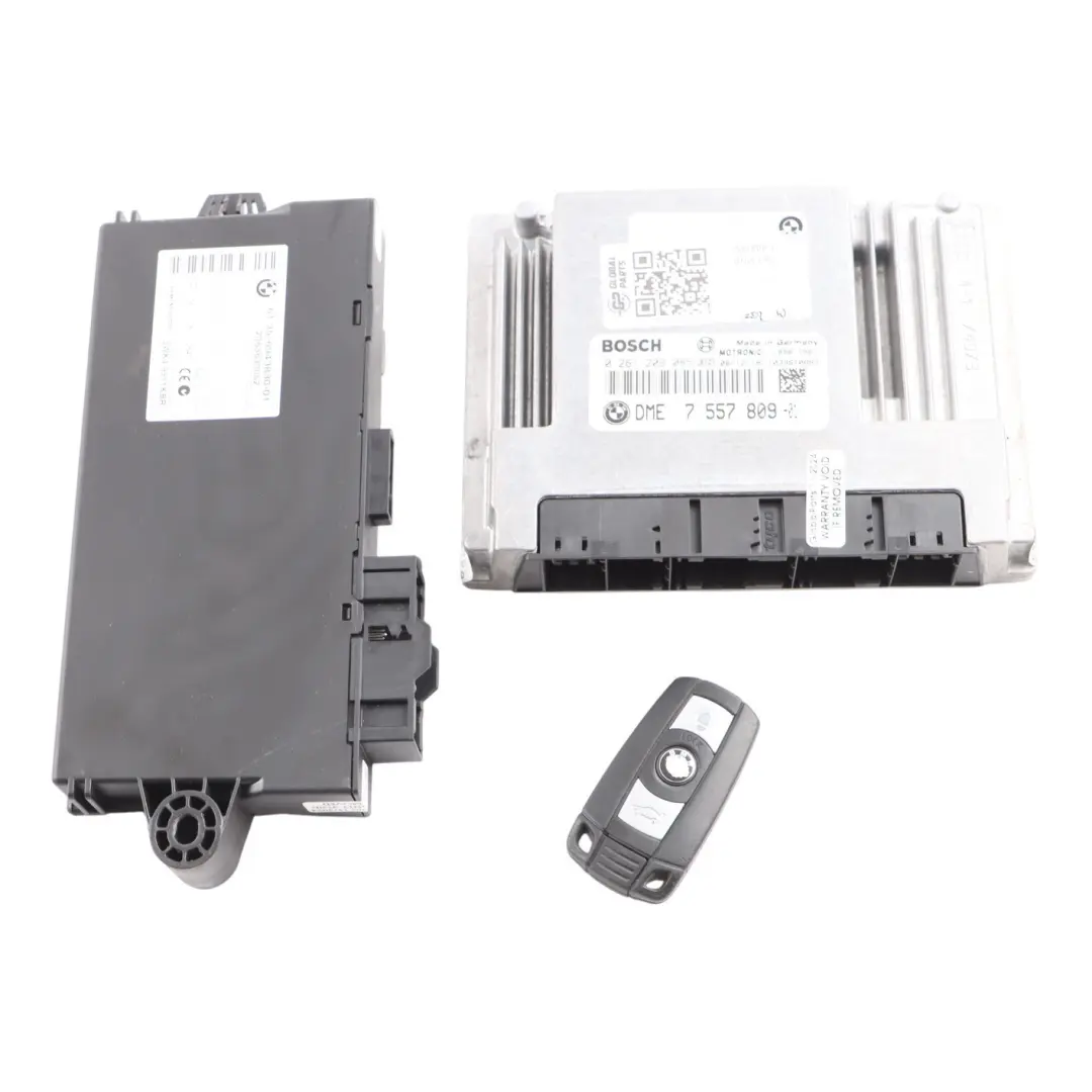 N45 Petrol ECU Kit DME CAS2 + Key BMW 1 3 Series E87 E90 116i 316i - SKU 7557809-1 - Part number 7557809