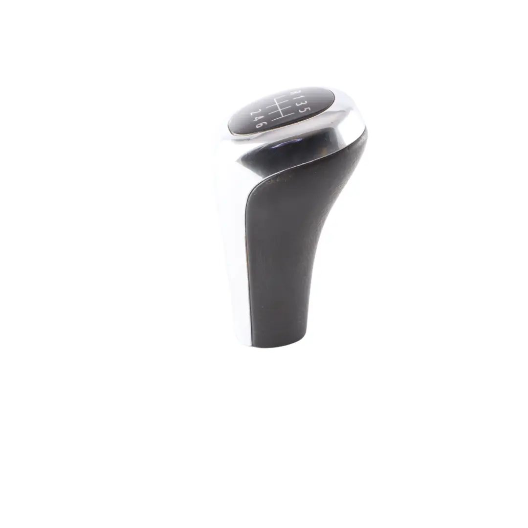 BMW X1 E84 E87 E90 E60 LCI Pomo de la palanca cambios 6 marchas Perlglanz Cromo - SKU 7566267-1 - Número de pieza 7529088