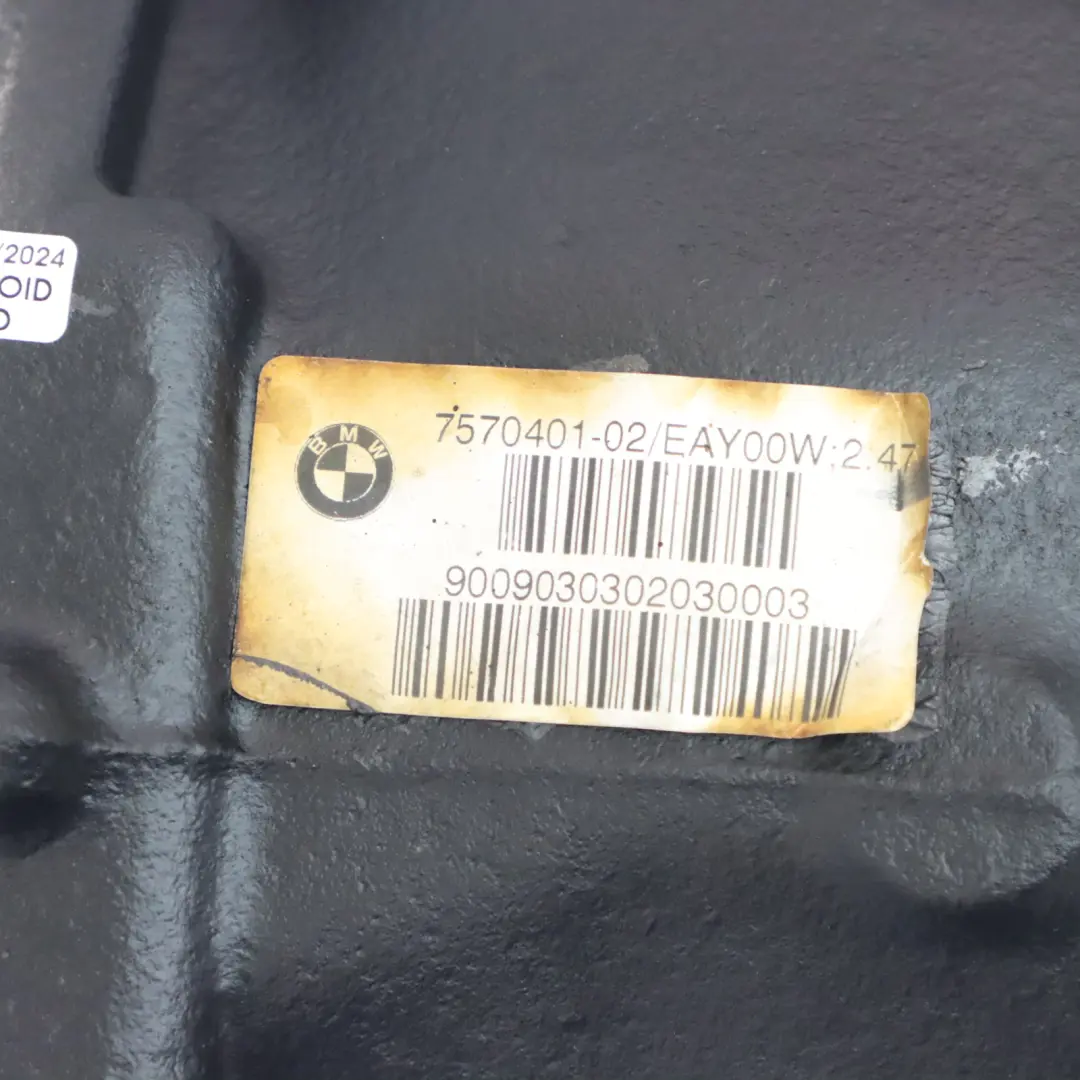 M57N2 Diferencial trasero 2,47 Ratio 7570401 GARANTÍA para BMW E60 LCI 525d con número de pieza 7570402 BMW E60 LCI 525d M57N2 Diferencial trasero 2,47 Ratio 7570401 GARANTÍA - SKU 7570402 - Número de pieza 7570402