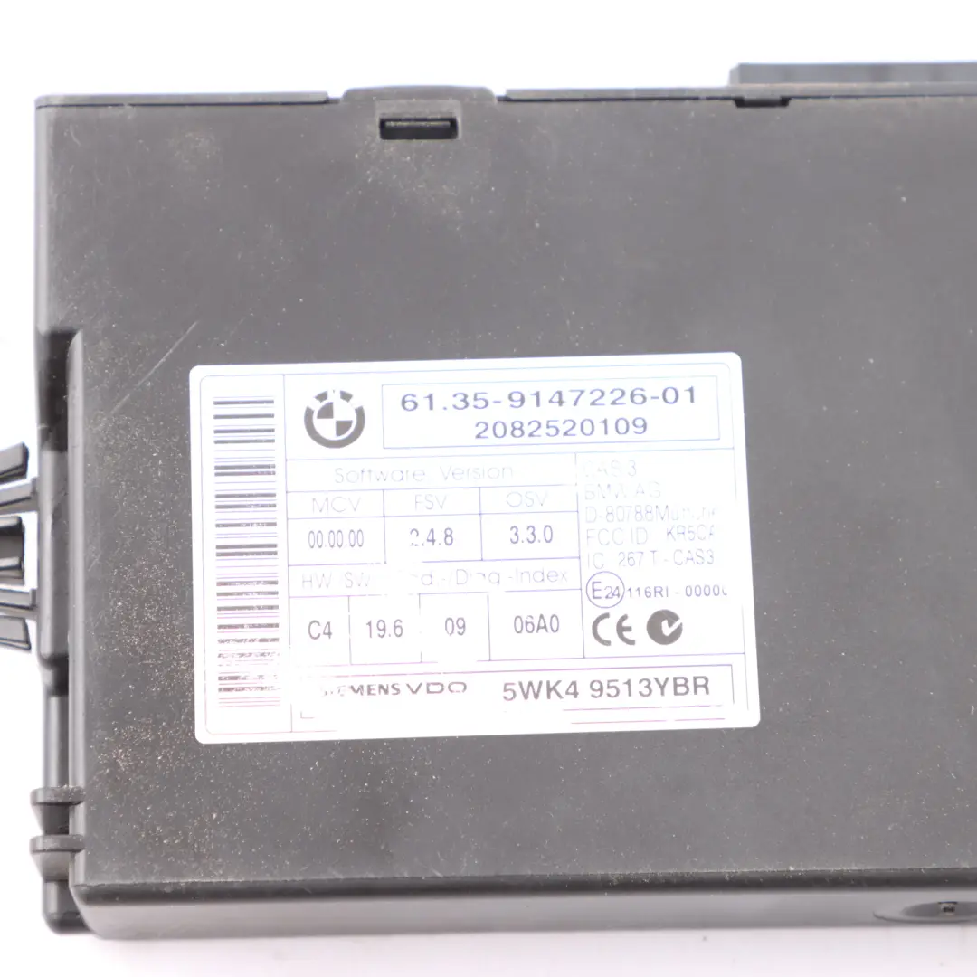 BMW E87 LCI E90 120i 320i Petrol Kit ECU N43 DME CAS3 + Key - SKU 7595179-5 - Numéro de pièce 7595179