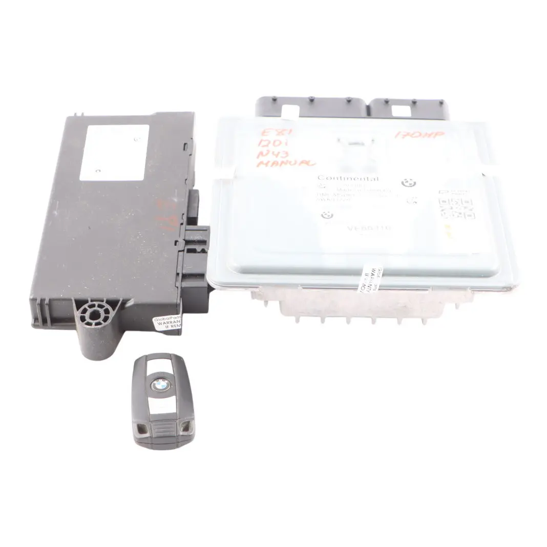 BMW E87 LCI E90 120i 320i N43 170HP Engine Unit ECU Kit DME + CAS3 + Key - SKU 7599881-13 - Part number 7599881