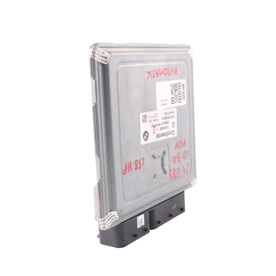 BMW Z4 E89 Roadster 30i N52N 258HP Unité contrôle moteur ECU DME - SKU 7609656-2 - Numéro de pièce 7609656