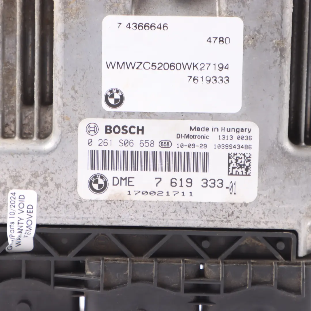 Mini Cooper S R55 R56 LCI R60 N18 1.6 184HP ECU Engine Module Automatic - SKU 7619333-5 - Part number 7619333