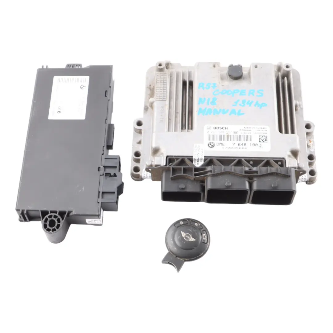 Mini Cooper S R56 LCI N18 1.6 184HP ECU Kit DME + CAS3 + Key Manual - SKU 7648190-1 - Part number 7648190