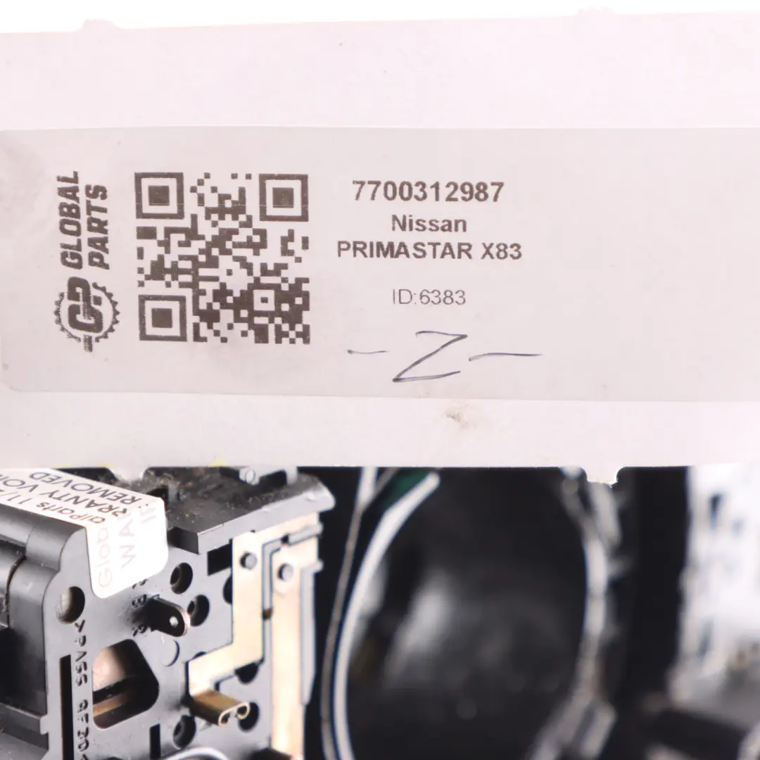 Wiper Audio Control Stalk Squib to Renault Trafic Nissan Primastar with Part number 7700312987 Renault Trafic Nissan Primastar Wiper Audio Control Stalk Squib - SKU 7700312987 - Part number 7700312987