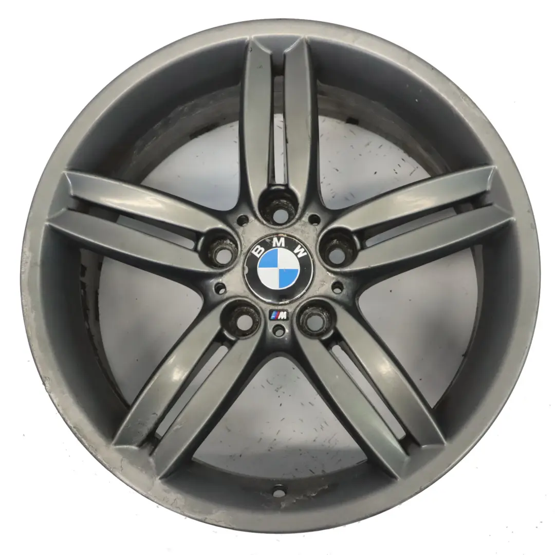 Grey Alloy Wheel Rim 18" 8,5J M Double Spoke 208 to BMW E81 E87 Rear with Part number 7839305 BMW E81 E87 Rear Grey Alloy Wheel Rim 18" 8,5J M Double Spoke 208 - SKU 7839305-10 - Part number 7839305