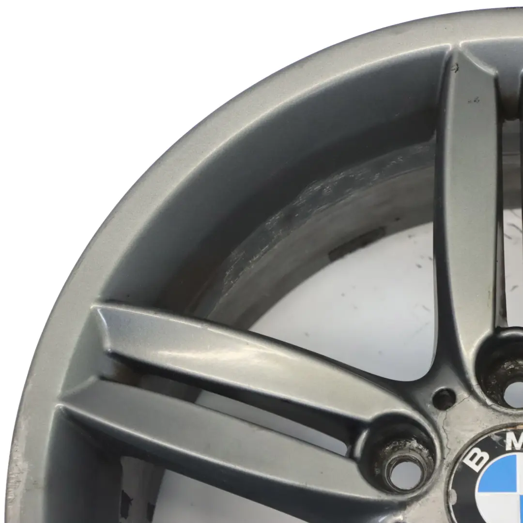 BMW E81 E87 Szara Felga Aluminiowa 18" 8,5J M Double Spoke 208 - SKU 7839305-10 - Numer Części 7839305