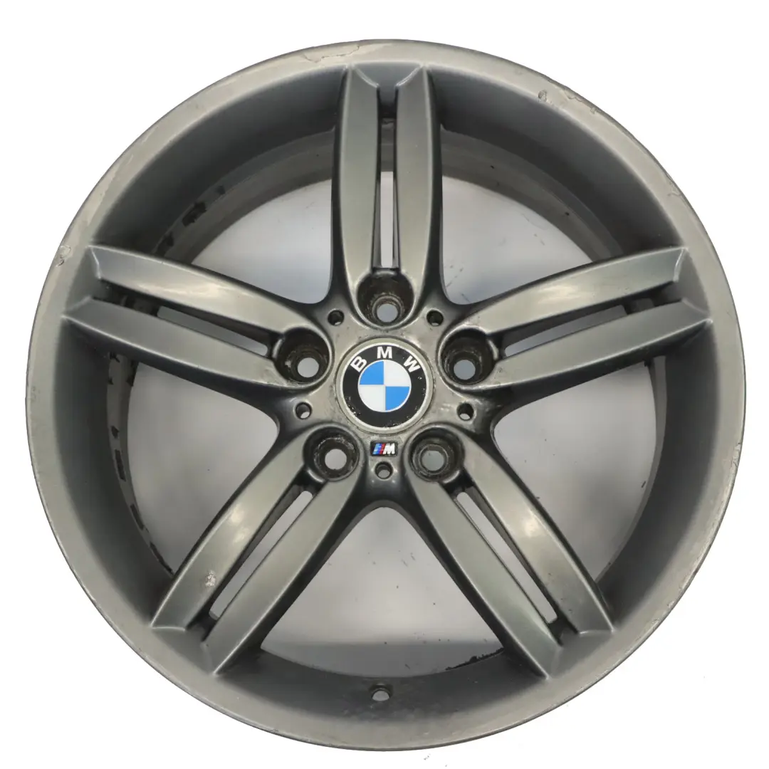 BMW E81 E87 Rear Grey Alloy Wheel Rim 18" 8,5J M Double Spoke 208 - SKU 7839305-9 - Part number 7839305