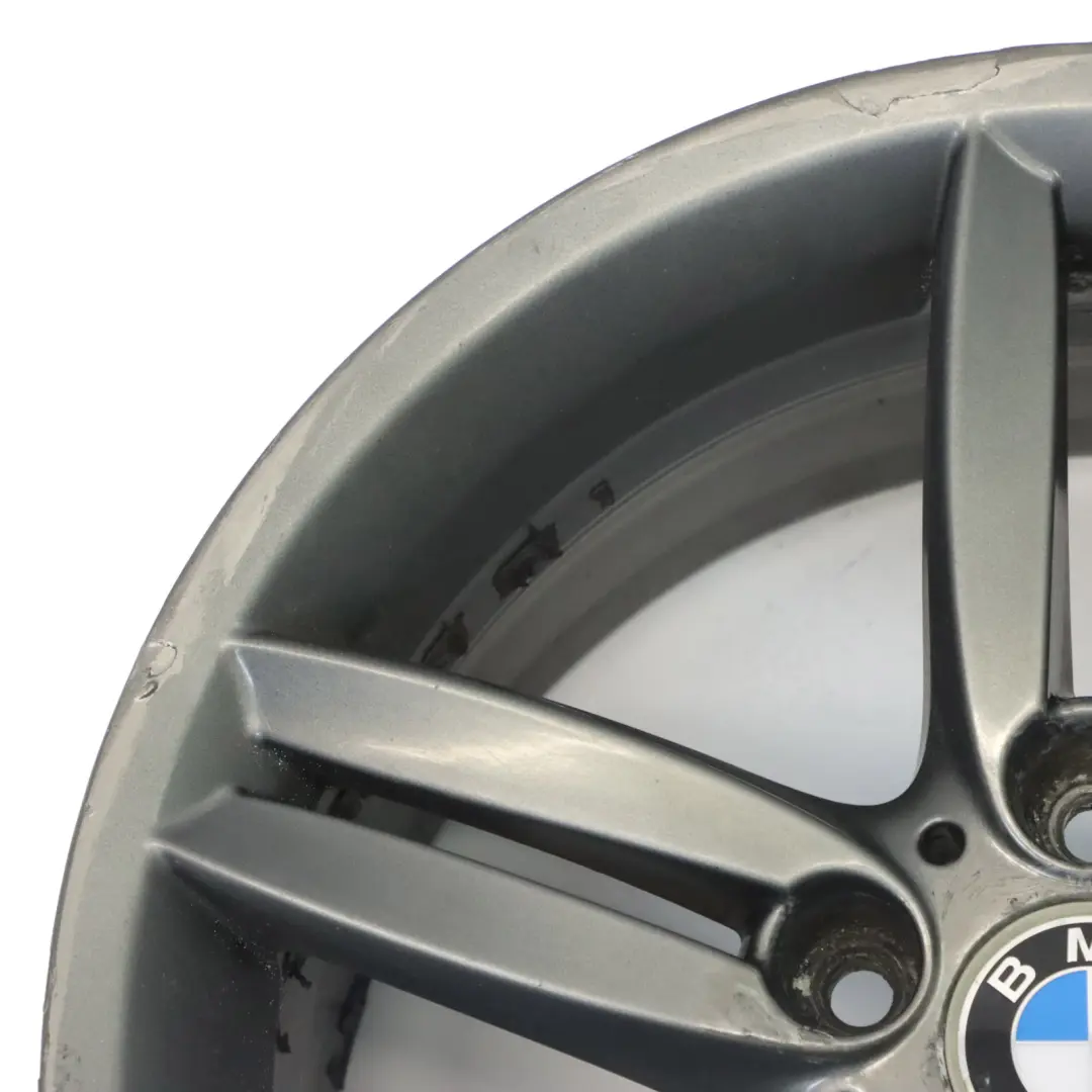 BMW E81 E87 Rear Grey Alloy Wheel Rim 18" 8,5J M Double Spoke 208 - SKU 7839305-9 - Part number 7839305