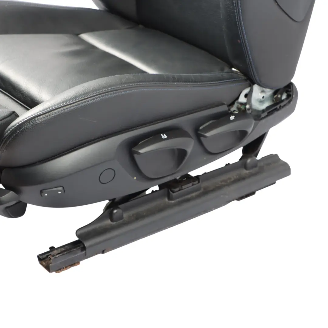 Vordersitz BMW E90 E91 LCI Links M Sport Schwarz Leder Dakota Blau Lendenwirbel für mit Teilenummer 7843515 Vordersitz BMW E90 E91 LCI Links M Sport Schwarz Leder Dakota Blau Lendenwirbel - SKU 7843515-3 - Teilenummer 7843515