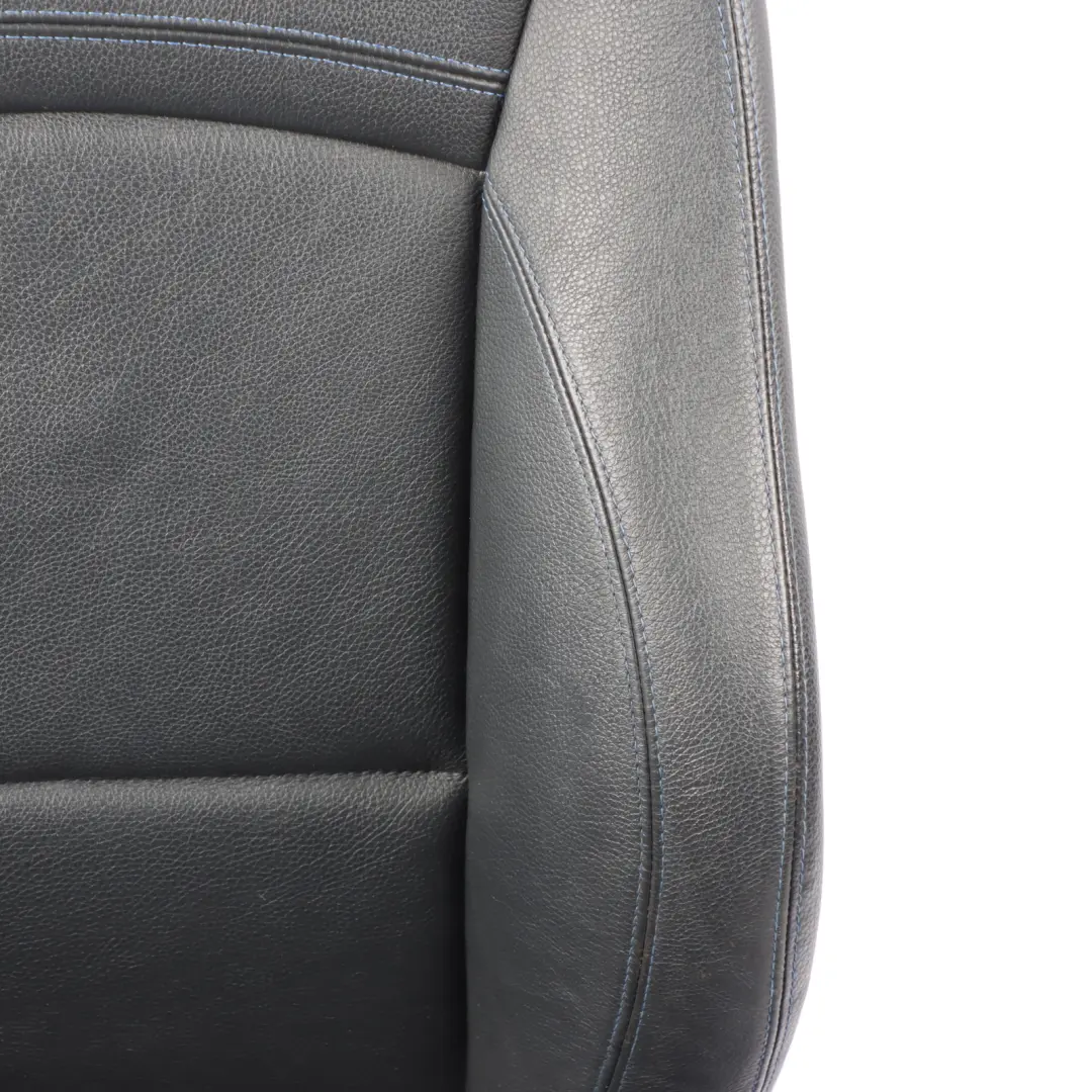  Siège Avant BMW E90 E91 LCI Gauche M Sport Cuir Noir Dakota Bleu Lumbar - SKU 7843515-3 - Numéro de pièce 7843515