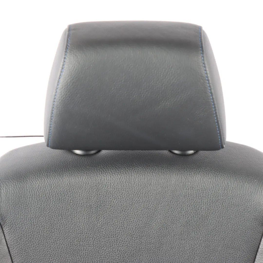 BMW E90 LCI Fotel Sport Lewy Przód Skóra Czarna Niebieska Nić - SKU 7843515-3 - Numer Części 7843515