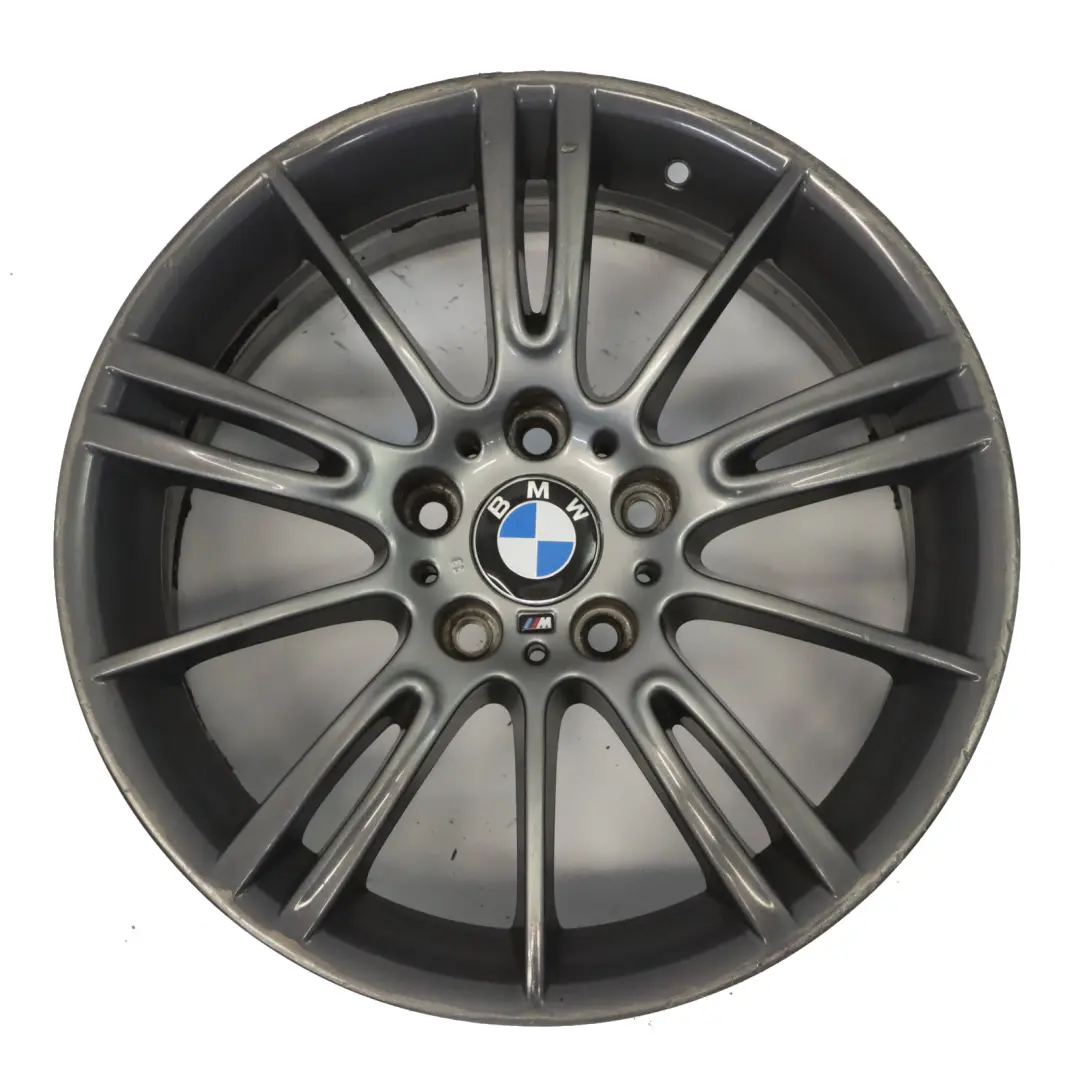 Ferric Grey Front Alloy Wheel Rim 18" ET:34 8J M Spider Spoke 193 BMW E90 E91 - SKU 7843839-4 - Part number 7843839