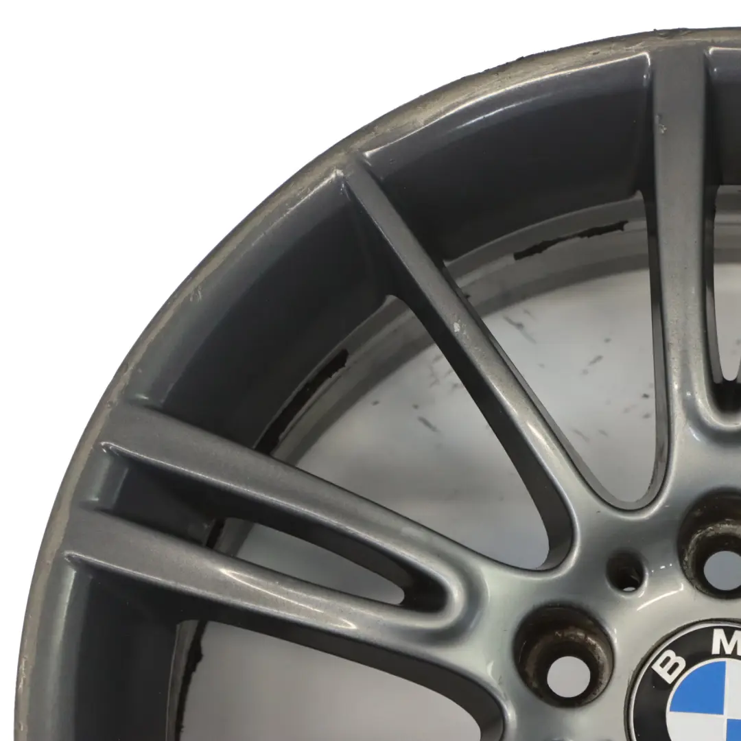 Ferric Grey Front Alloy Wheel Rim 18" ET:34 8J M Spider Spoke 193 to BMW E90 E91 with Part number 7843839 BMW E90 E91 Ferric Grey Front Alloy Wheel Rim 18" ET:34 8J M Spider Spoke 193 - SKU 7843839-4 - Part number 7843839