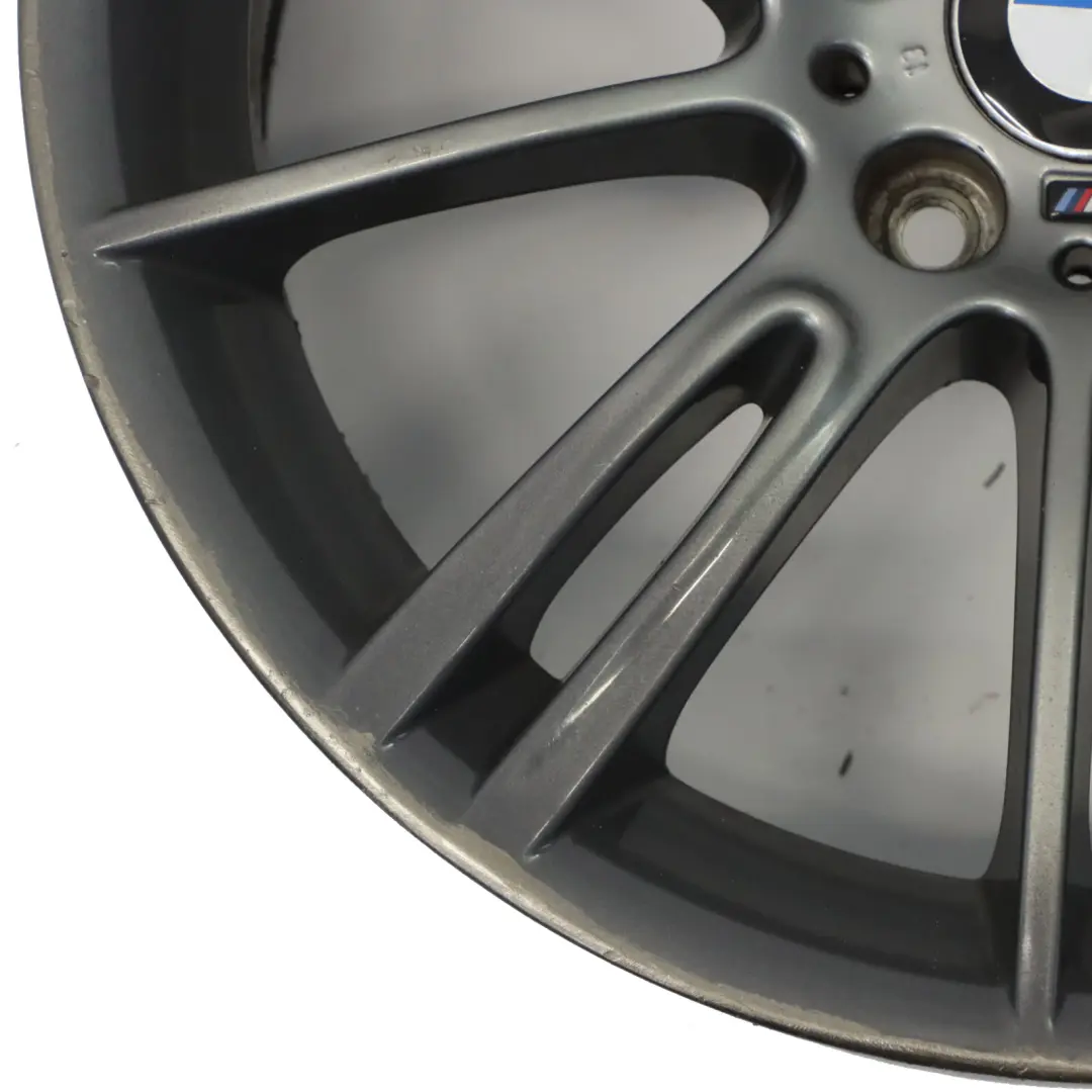 Ferric Grey Front Alloy Wheel Rim 18" ET:34 8J M Spider Spoke 193 to BMW E90 E91 with Part number 7843839 BMW E90 E91 Ferric Grey Front Alloy Wheel Rim 18" ET:34 8J M Spider Spoke 193 - SKU 7843839-4 - Part number 7843839