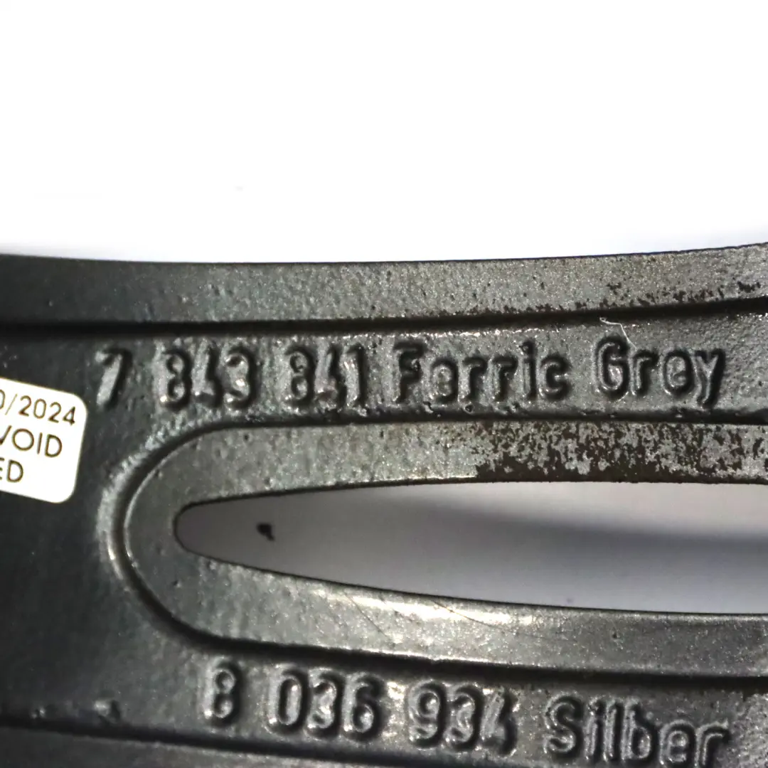 BMW E90 E91 Ferricgrey Rear Alloy Wheel Rim 18" ET:37 8.5J M Spider Spoke 193 - SKU 7843841-6 - Part number 7843841