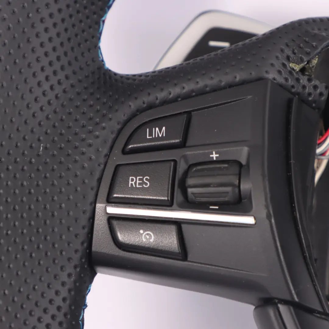 BMW F01 LCI F10 F11 NEU Schwarzes Leder M Sport Dickes Lenkrad Schaltwippen - SKU 7844103-1 - Teilenummer 7844103