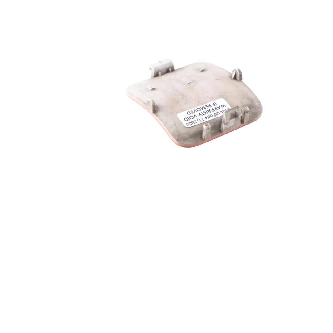 Bumper Tow Eye Cap Cover Left N/S Valencia Orange - B44 8038073 to BMW X1 E84 Rear with Part number 7845543 BMW X1 E84 Rear Bumper Tow Eye Cap Cover Left N/S Valencia Orange - B44 8038073 - SKU 7845543-ORG - Part number 7845543