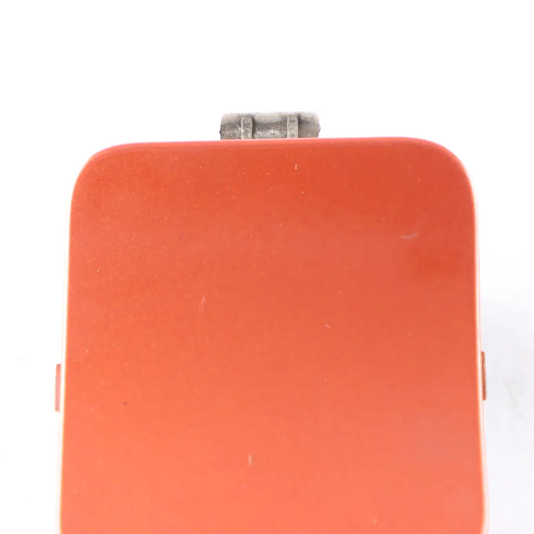 Bumper Tow Eye Cap Cover Left N/S Valencia Orange - B44 8038073 to BMW X1 E84 Rear with Part number 7845543 BMW X1 E84 Rear Bumper Tow Eye Cap Cover Left N/S Valencia Orange - B44 8038073 - SKU 7845543-ORG - Part number 7845543