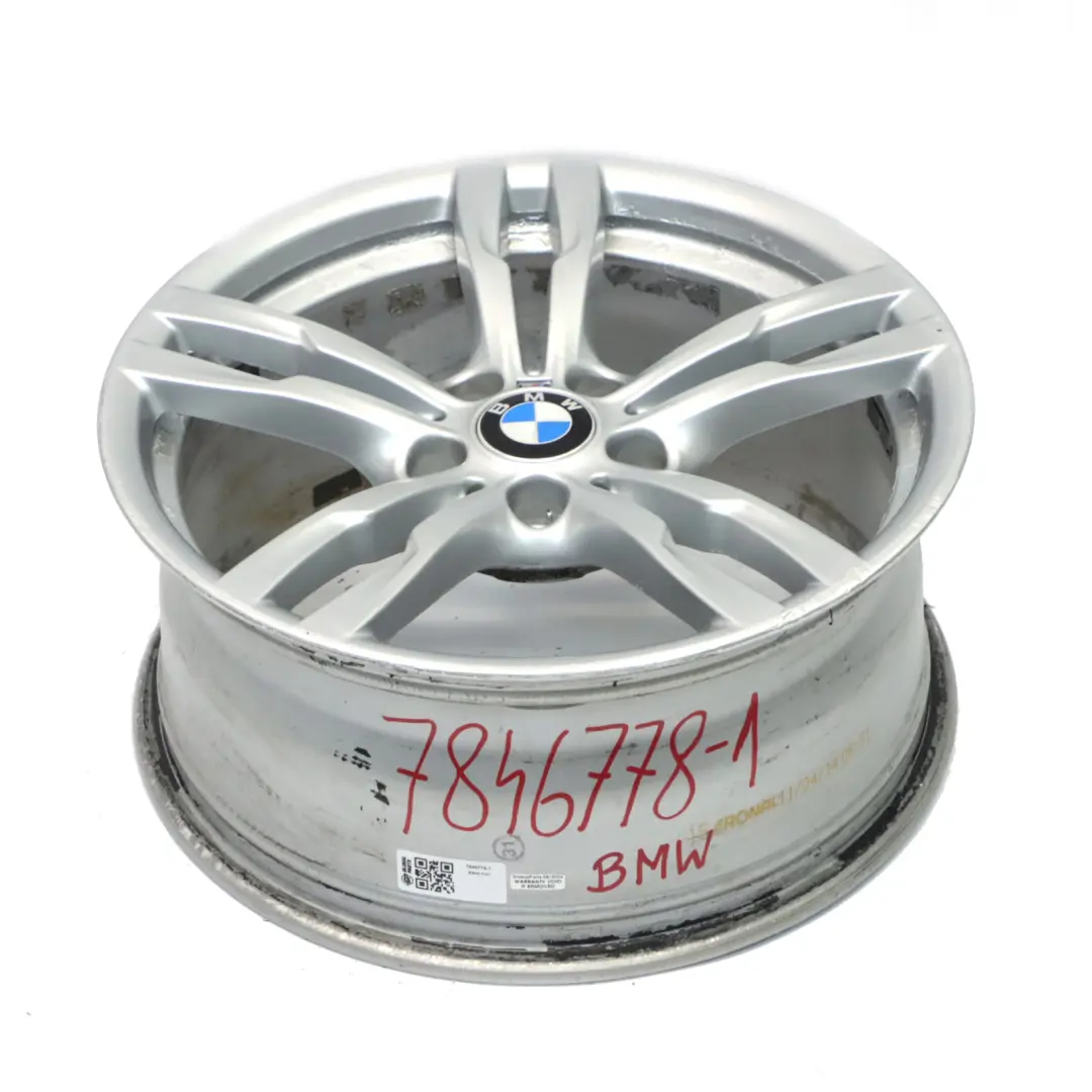 BMW F30 F31 F32 Cerchio in lega argento 18" 8J ET:34 M Doppie razze 441 - SKU 7846778-1 - Numero di parte 7846778