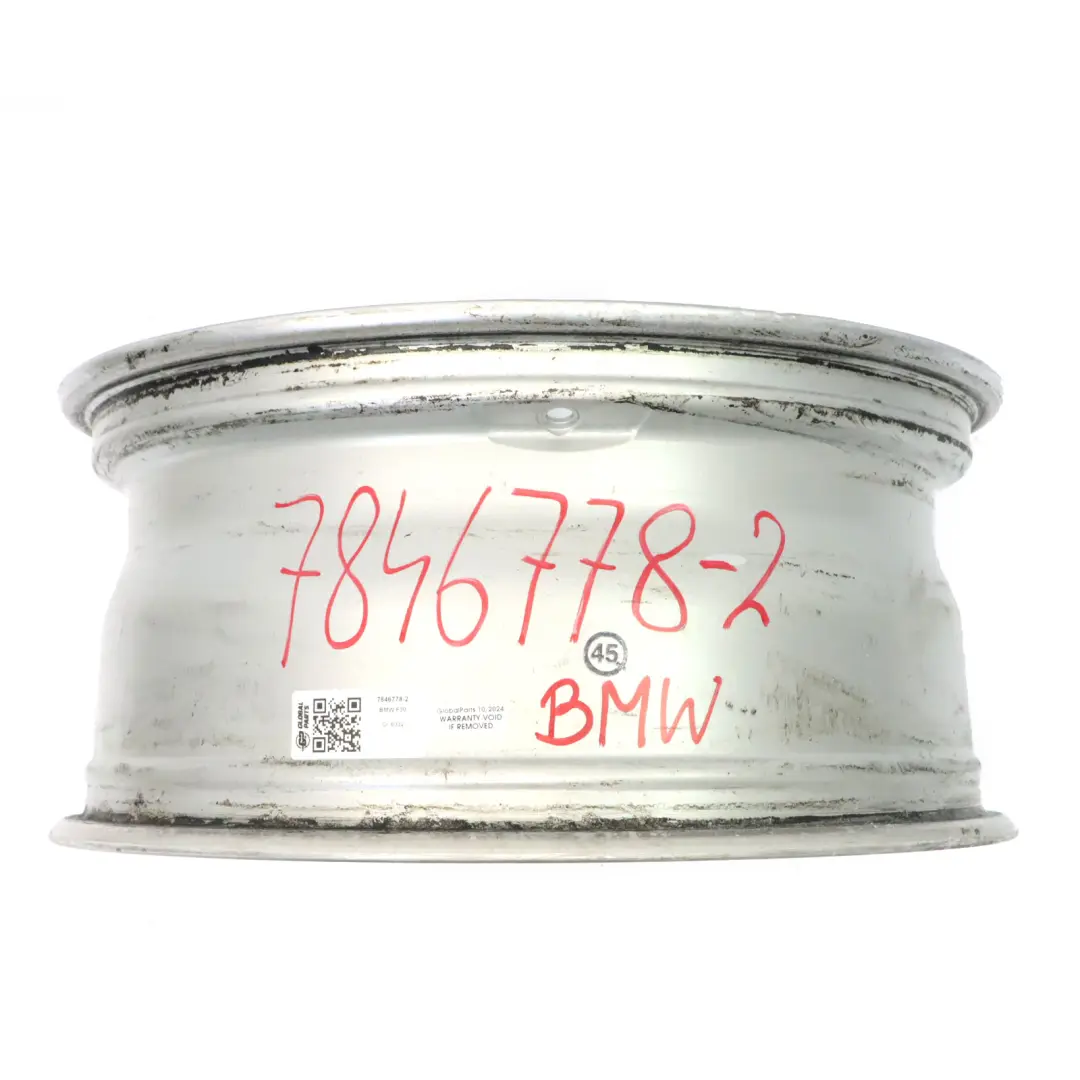 BMW F30 F31 F32 Silver Wheel Alloy Rim 18" 8J ET:34 M Double Spoke 441 - SKU 7846778-2 - Part number 7846778