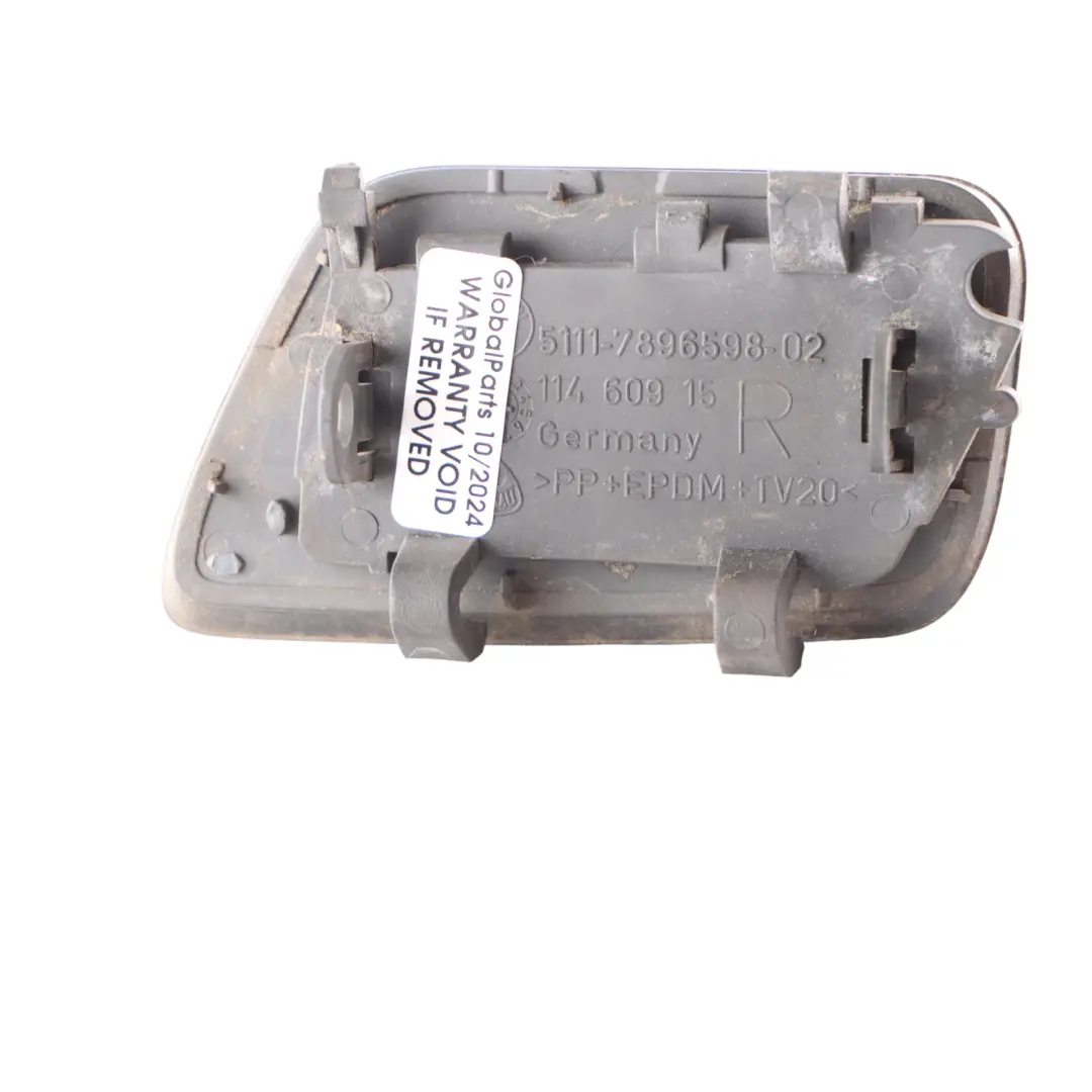 Front Bumper Headlight Washer Cover Right O/S Black Schwarz 2 - 668 to BMW E60 E61 with Part number 7897212 BMW E60 E61 Front Bumper Headlight Washer Cover Right O/S Black Schwarz 2 - 668 - SKU 7897212-SCH - Part number 7897212