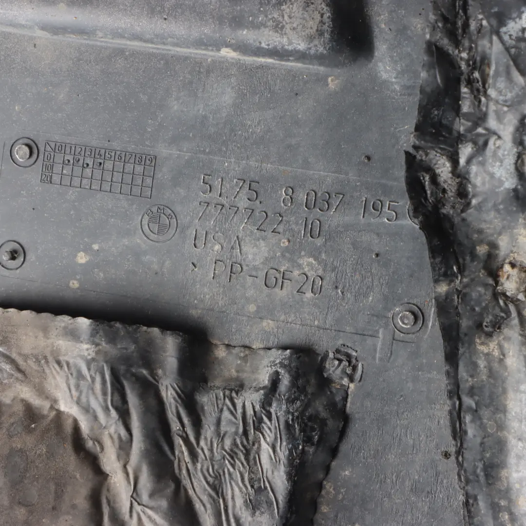 Pannello Sottopavimento BMW X5 E70 LCI Motore M Sport Diesel per con numero di parte 8037195 Pannello Sottopavimento BMW X5 E70 LCI Motore M Sport Diesel - SKU 8037195-1 - Numero di parte 8037195