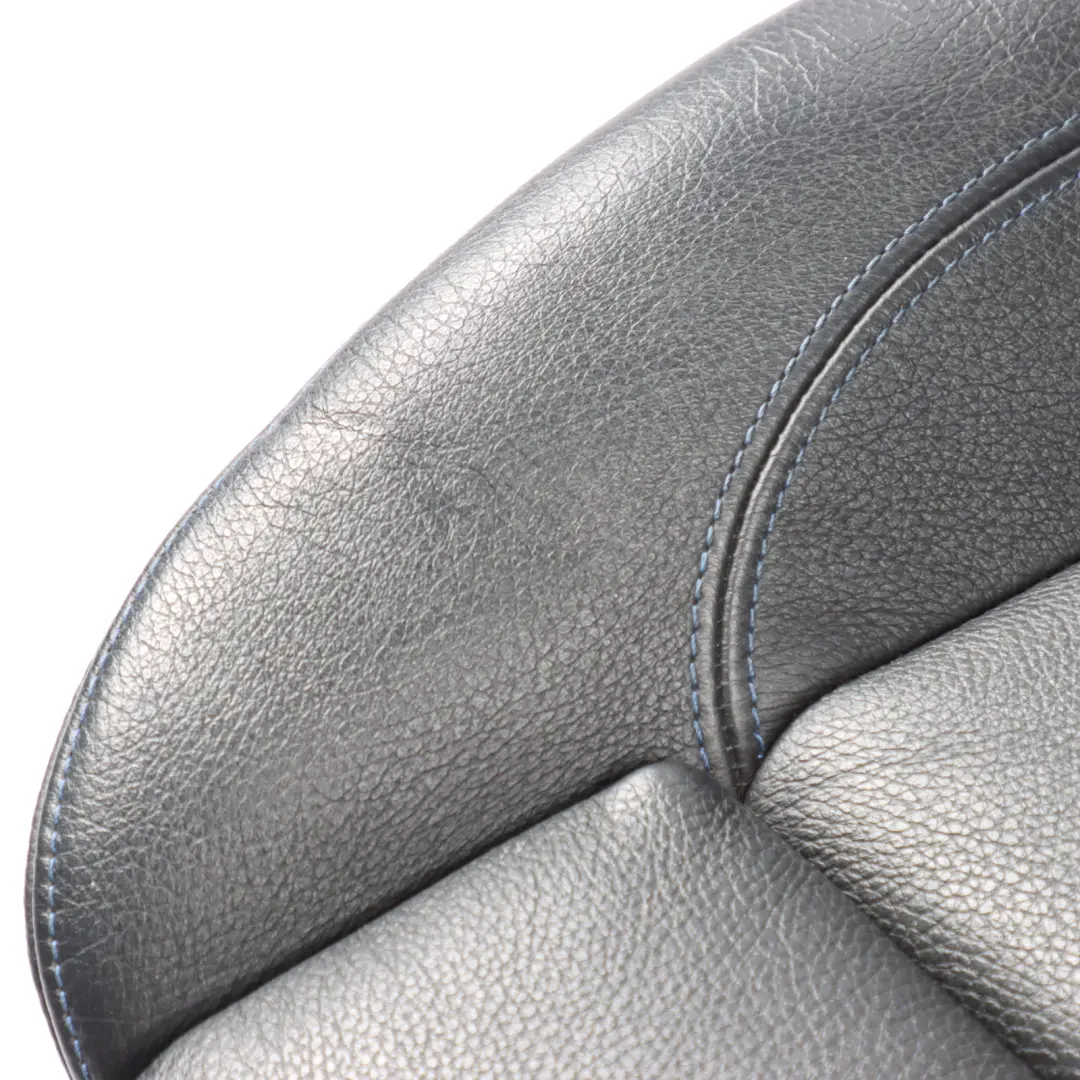 BMW E88 Convertible M Sport Front Seat Left N/S Leather Boston Black Blue Stitch - SKU 8053969-2 - Part number 8053969