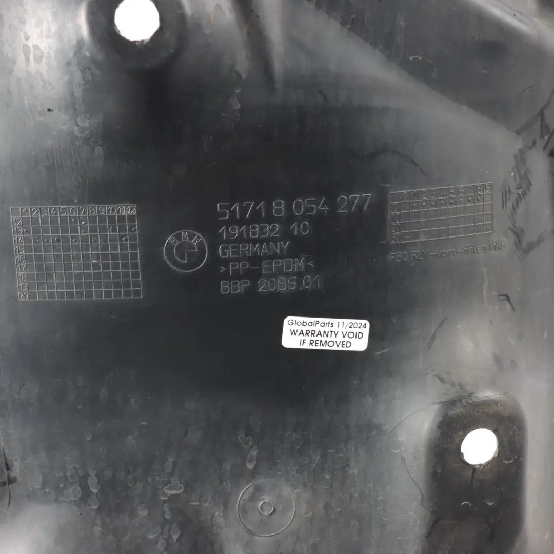 Front Cover Wheel Arch Rear Section Left N/S Trim Panel to BMW F80 M3 with Part number 8054277 BMW F80 M3 Front Cover Wheel Arch Rear Section Left N/S Trim Panel - SKU 8054277 - Part number 8054277