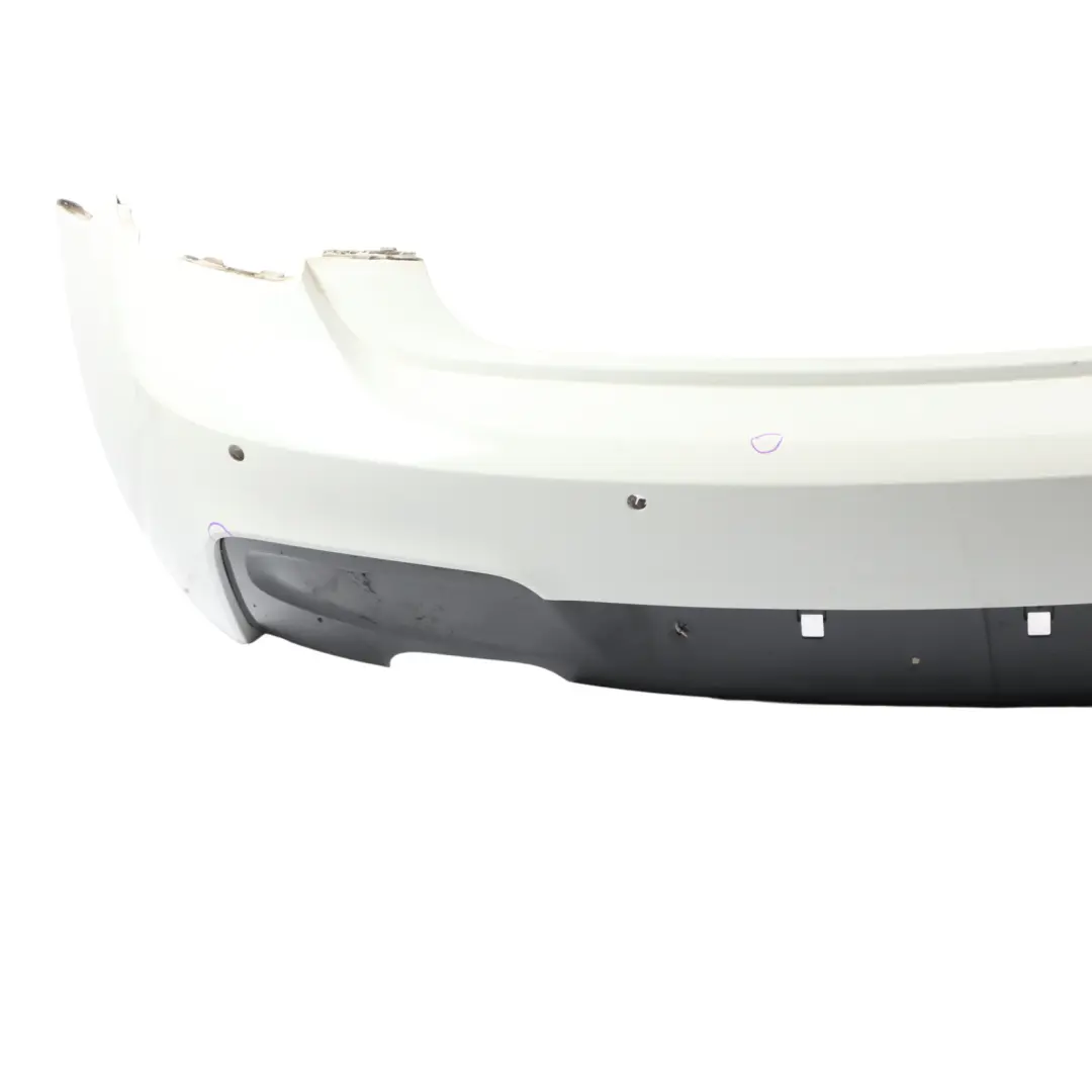 Bumper BMW F20 F21 M Sport Trim Panel PDC Alpinweiss White 3 - 300 to Rear with Part number 8055067 Rear Bumper BMW F20 F21 M Sport Trim Panel PDC Alpinweiss White 3 - 300 - SKU 8055067-AW2 - Part number 8055067