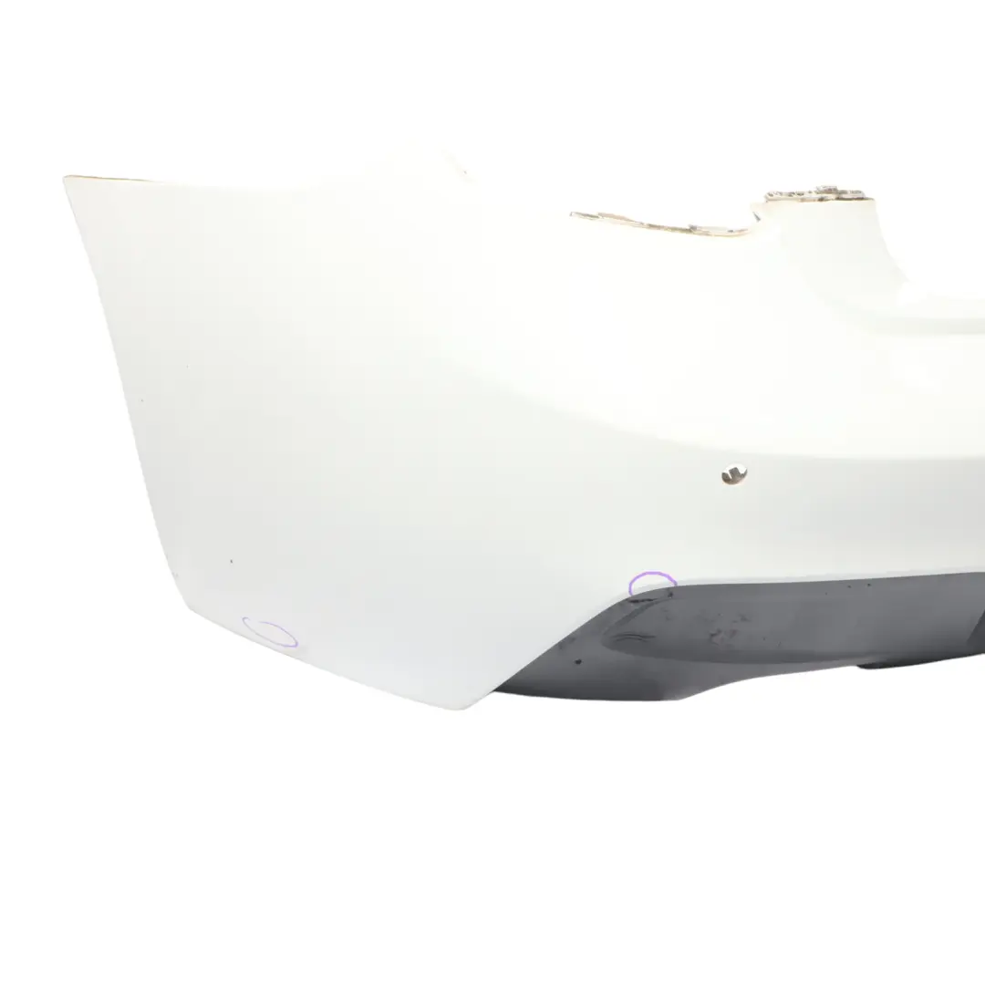 Bumper BMW F20 F21 M Sport Trim Panel PDC Alpinweiss White 3 - 300 to Rear with Part number 8055067 Rear Bumper BMW F20 F21 M Sport Trim Panel PDC Alpinweiss White 3 - 300 - SKU 8055067-AW2 - Part number 8055067