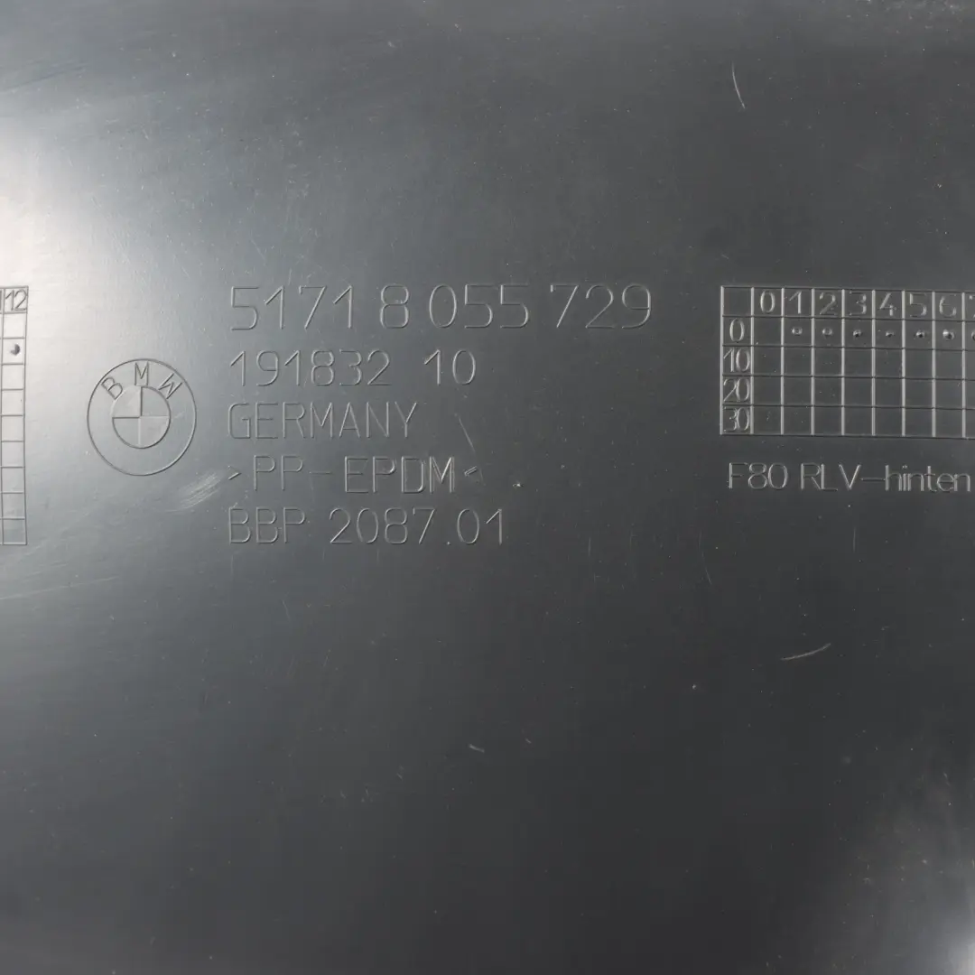 BMW F80 M3 Wheel Arch Cover Rear Left N/S Trim Panelling - SKU 8055729 - Part number 8055729