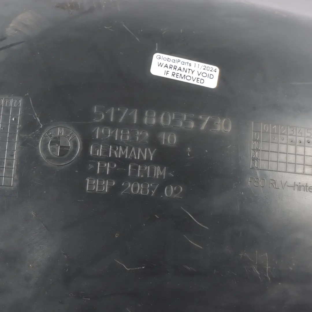 BMW F80 M3 Wheel Arch Cover Rear Right O/S Trim Panelling - SKU 8055730 - Part number 8055730