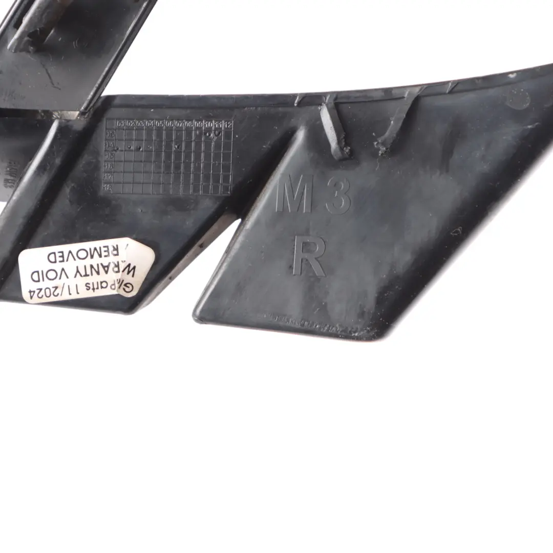 Front Side Panel Fender Wing Trim Badge Moulding Right O/S to BMW F80 M3 with Part number 8056060 BMW F80 M3 Front Side Panel Fender Wing Trim Badge Moulding Right O/S - SKU 8056060 - Part number 8056060